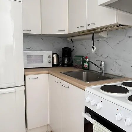 Apartmán Suuri Kaksio Omalla Sisaeaenkaeynnillae Ja Saunalla